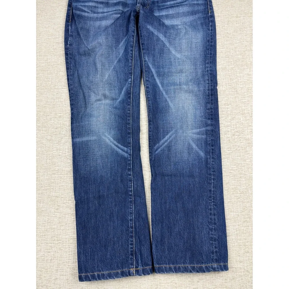 7 For All Mankind Slimmy Mens 31x31 Blue Medium Wash Slim Straight Leg Jeans